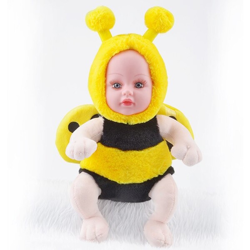 Poupon habillé en abeille 35cm pour enfants yellow