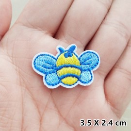 Mini-patchs brodés  10 modèles de petites abeilles pop - type 5