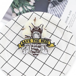 Ecusson abeille pour vêtements Save The Bees