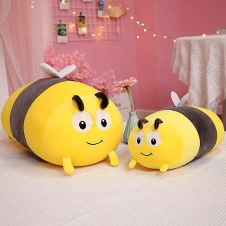 Grande peluche oreiller abeille - 2 tailles disponibles