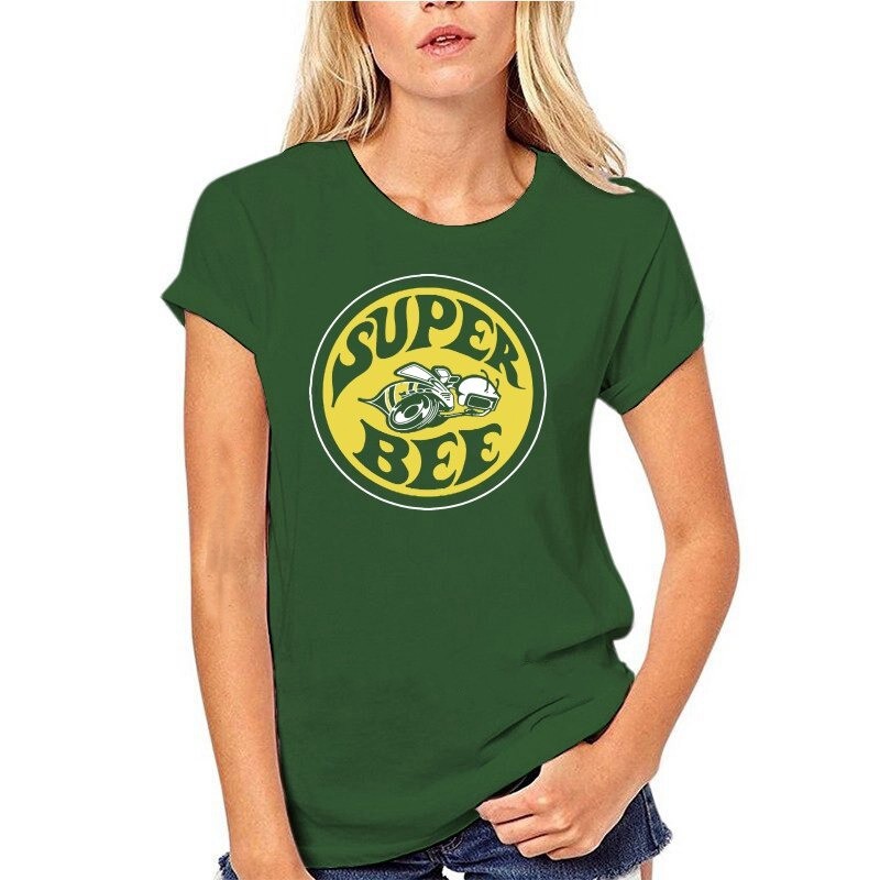 T-Shirt Femme Abeille Super Bee à manches courtes Vert