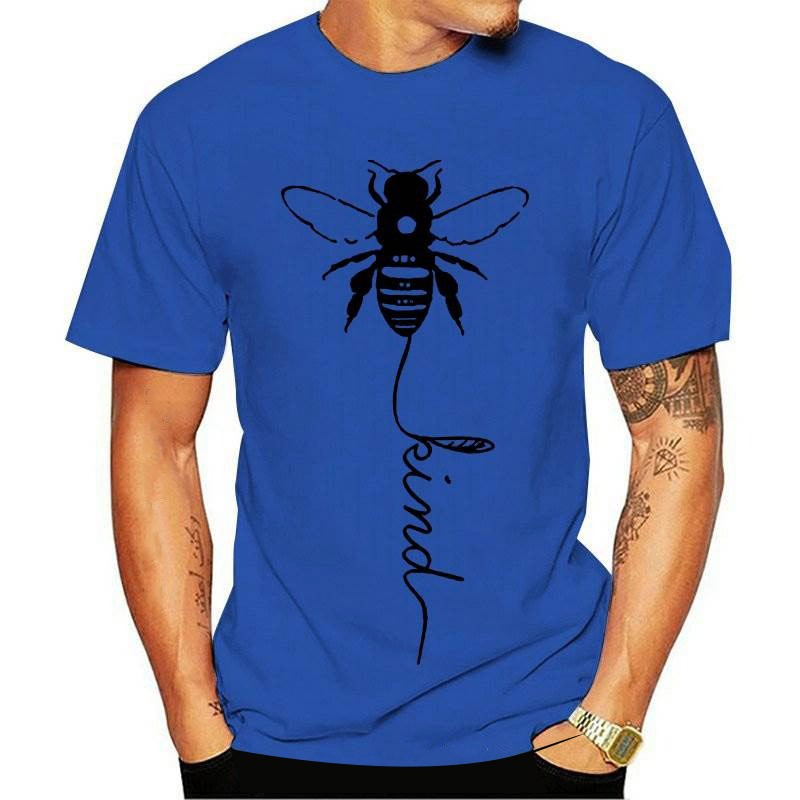 T-shirt Abeilles pour Homme Bee Kind bleu