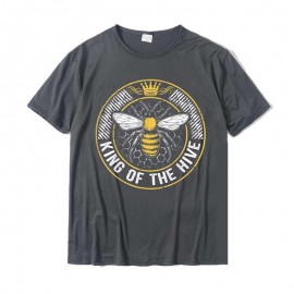 T-shirt Abeilles pour Homme King Of The Hive gray