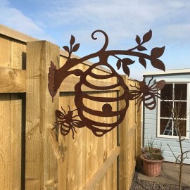 décoration nid d'abeille en métal décoration de jardin d'extérieur