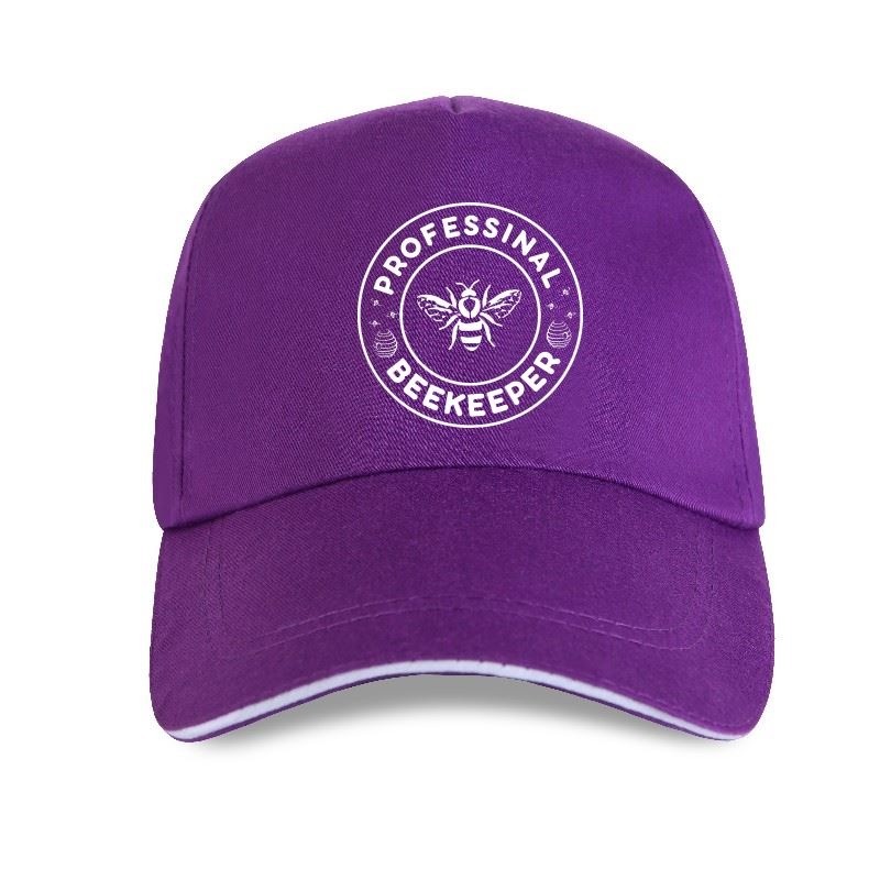 Casquette Abeille Apilculteur inscription Professional BeeKeeper violet