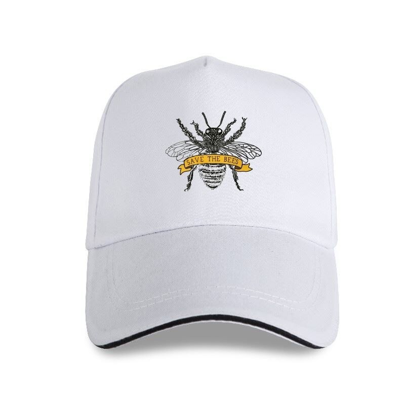 Casquette Abeille Apilculteur inscription Sauvons les abeilles blanc