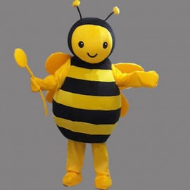 Costume de mascotte d'abeille vue face