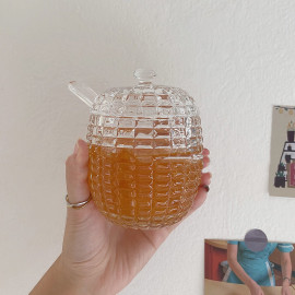 Pot à miel en forme de ruche géométrique - 2 modèles au choix