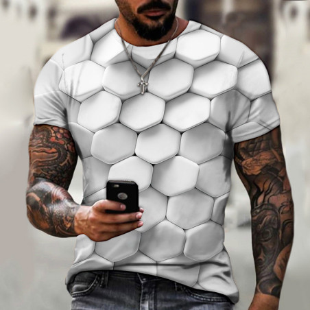 tshirt abeille - Des alvéoles armures sur son t-shirt - modèle 1