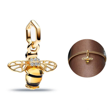 Breloque abeille en or 14 carats