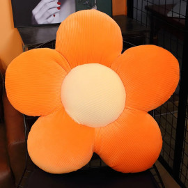 Coussins fleurs à panacher - couleur orange