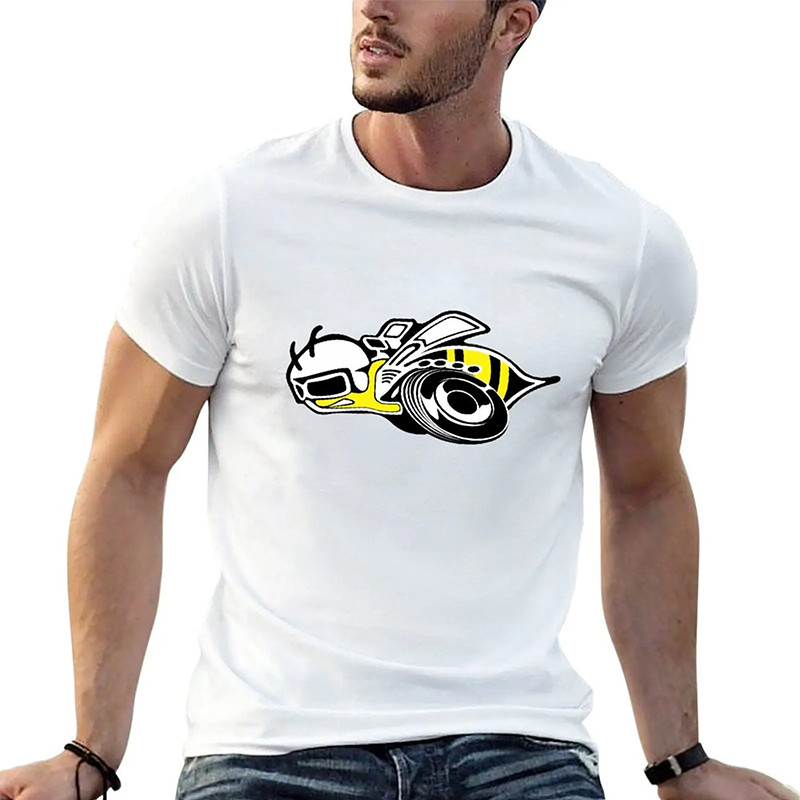 T-shirt bolide abeille - couleur blanc