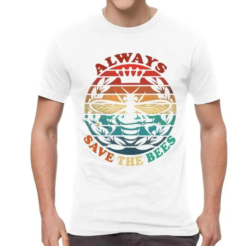 T-shirt always save the bees - BLANC