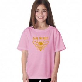 Tshirt Sauvez les Abeilles pour filles rose