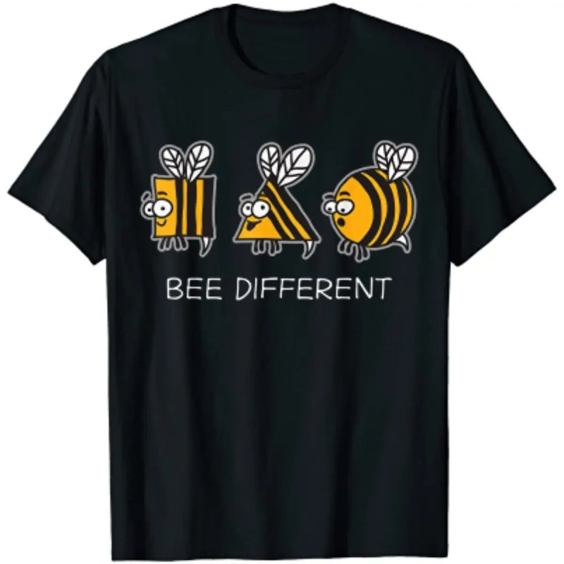 T-shirt Abeille Apiculteur Homme - Bee Different - couleur noir