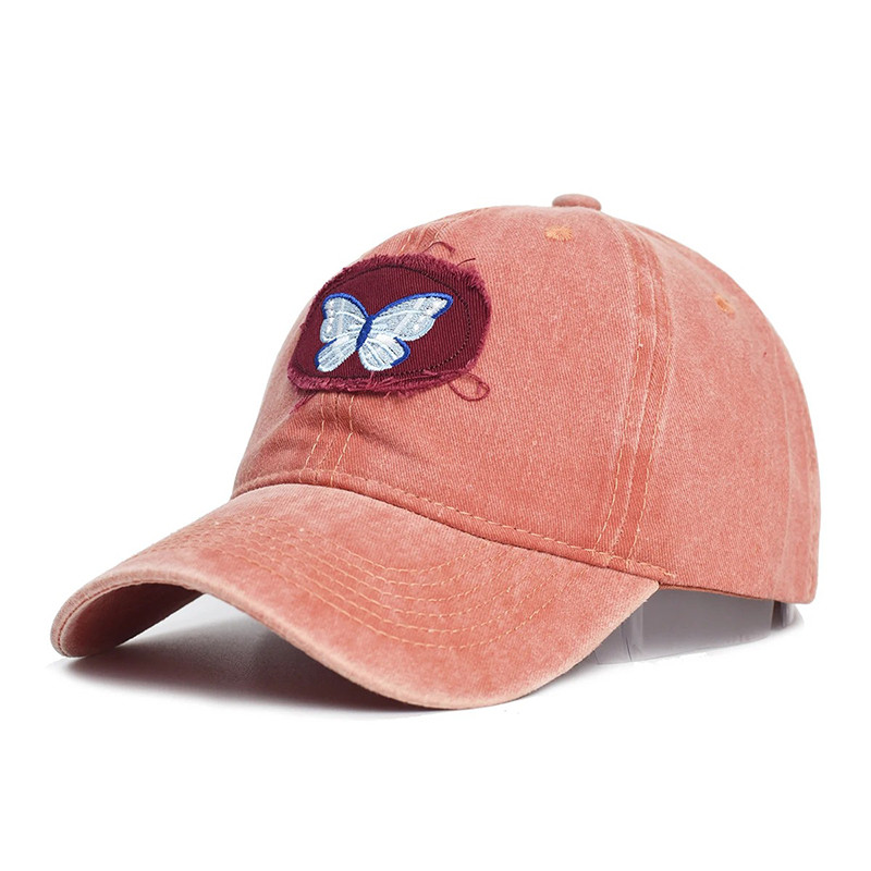 Casquettes de baseball à Broderie Papillon - Couleur Orange