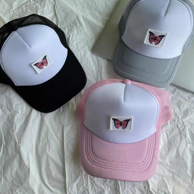 Casquette Papillon avec à écusson Papillon Brodé - 5 couleurs au choix