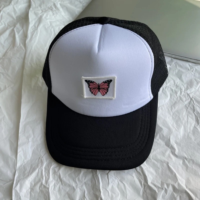 Casquette Papillon avec à écusson Papillon Brodé - Couleur Noir