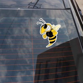 Autocollant abeille féroce en PVC